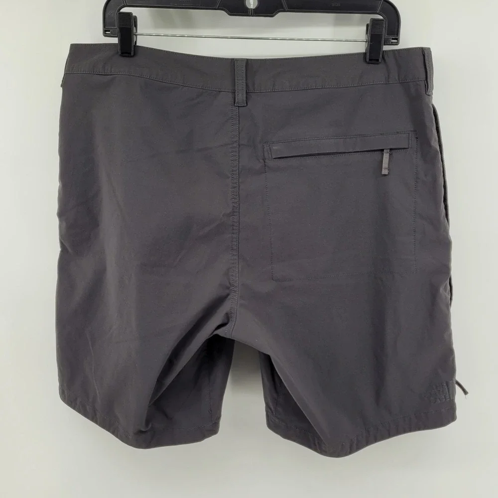 The North Face Mens Size 36 Regular Shorts‎ Gray Nylon Zip Pocket Outdoor Hiking
